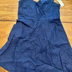 Market & Spruce Blue Midi Dress